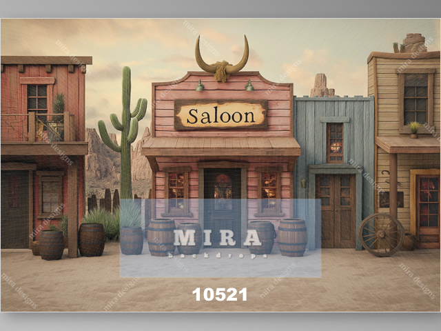 10521 - Saloon con scenografia Far West